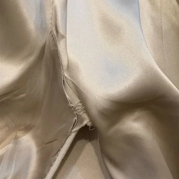 Vintage cream cashmere belted coat size small - Picture 6 of 7